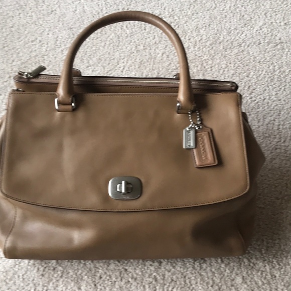 Vintage coach bag, soft leather,only used once - Picture 4 of 7